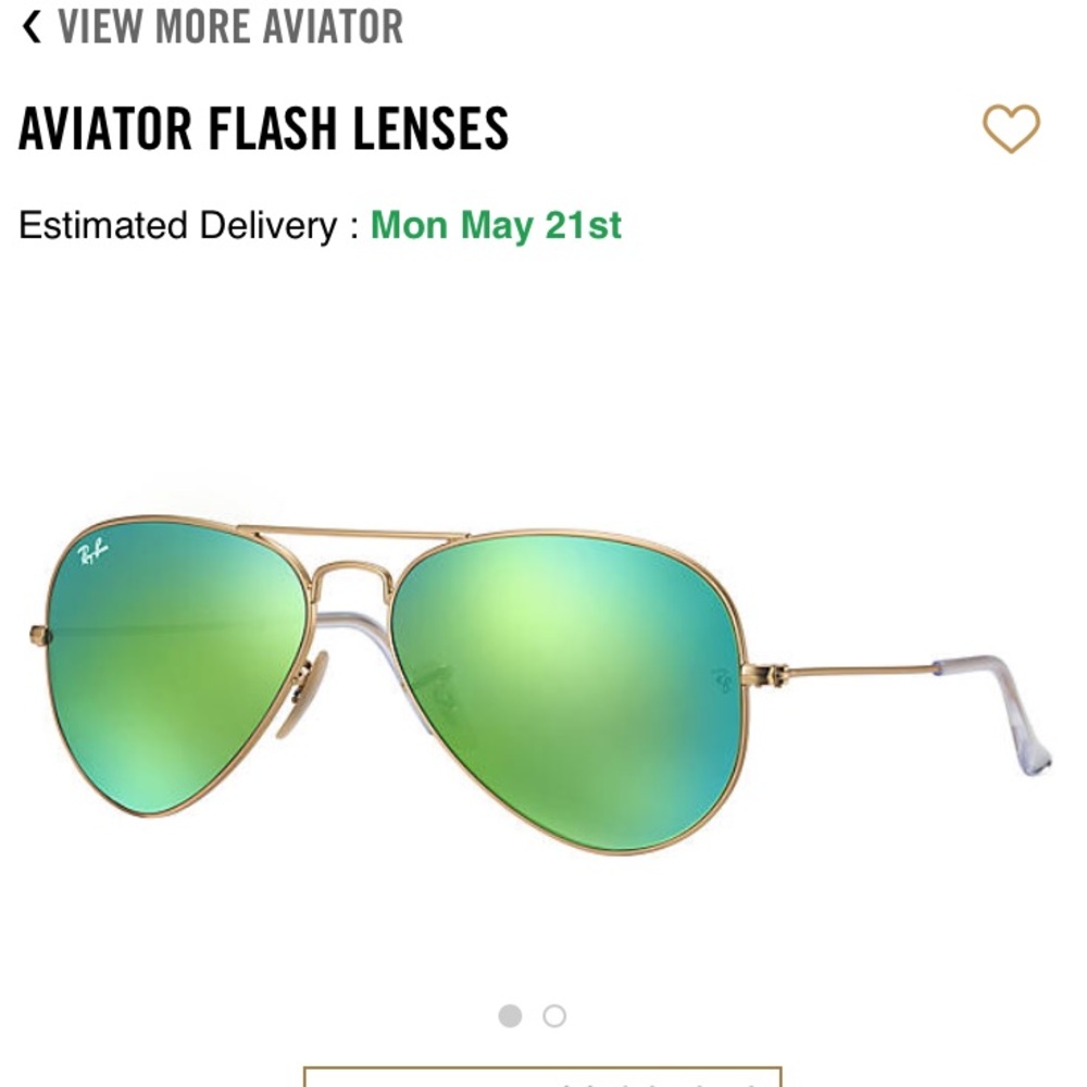 Ray Ban Aviator Flash Lenses